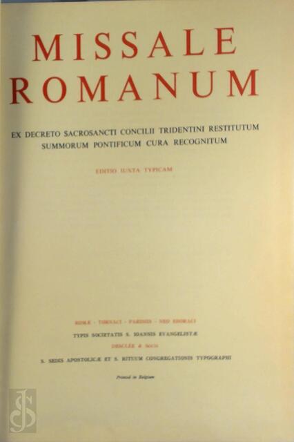 Missale Romanum - Missale Romanum -
