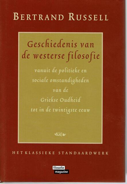 Geschiedenis van de westerse filosofie - B. Russell Geschiedenis van de westerse filosofie - B. Russell