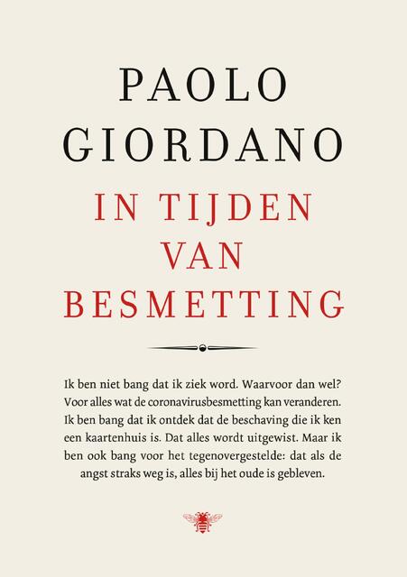 In tijden van besmetting - Paolo Giordano In tijden van besmetting - Paolo Giordano