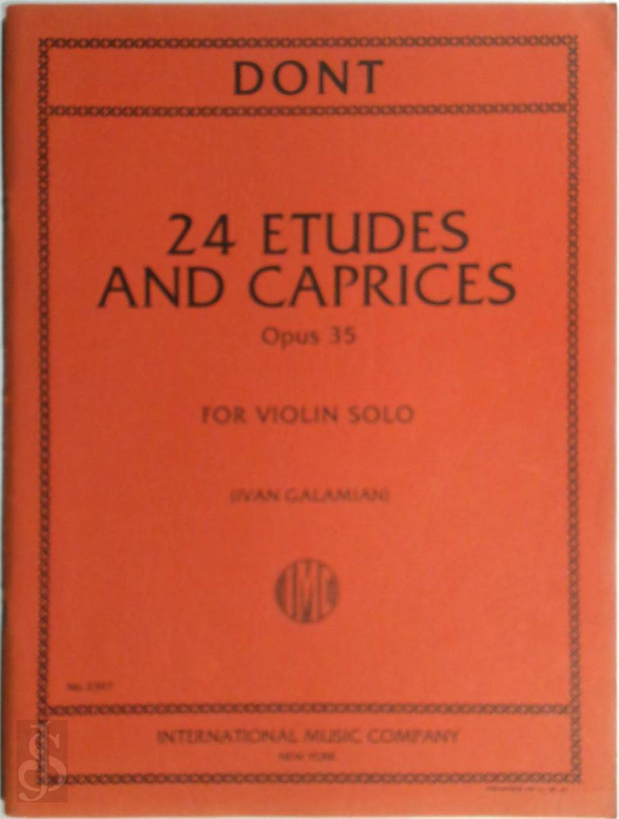 Dont 24 Etudes and Caprices, Opus 35 Ivan Galamian De Slegte