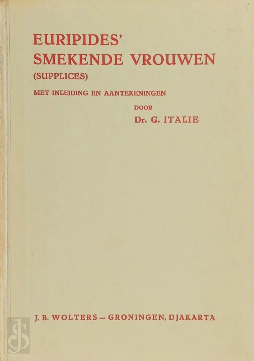 Euripides' Smekende Vrouwen (Supplices) - Euripides 1