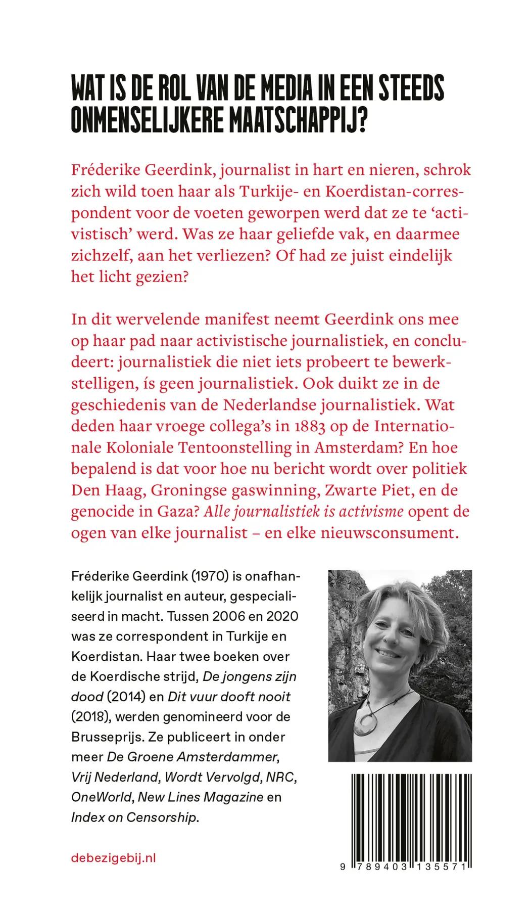 Alle journalistiek is activisme - Fréderike Geerdink 2