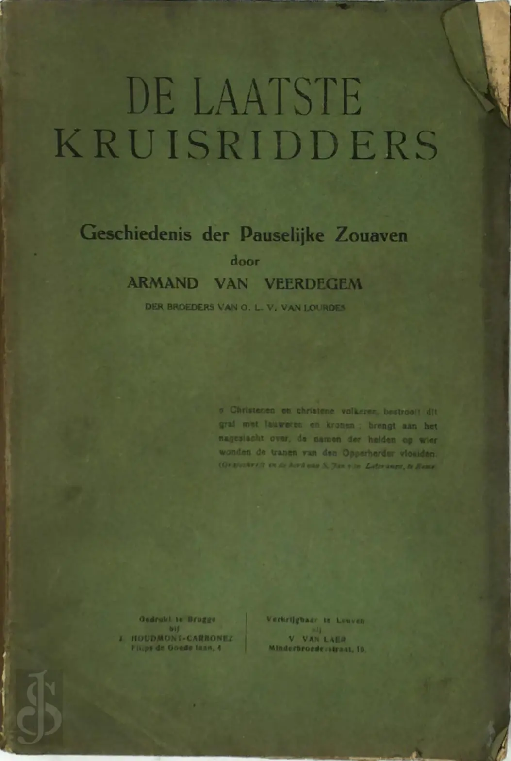 De laatste kruisridders - Armand van Veerdegem 1