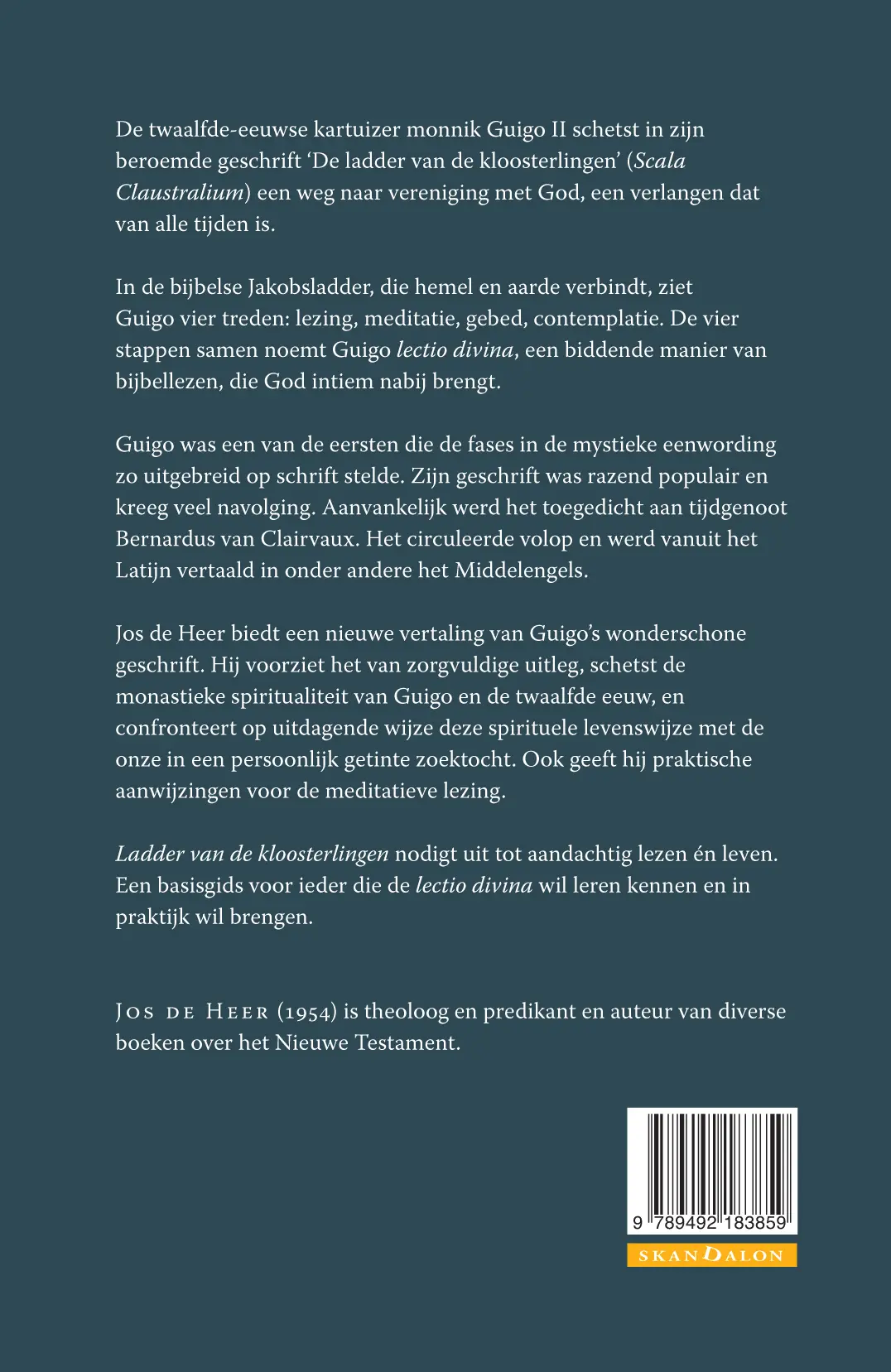 De ladder van de kloosterlingen - Jos de Heer, Guigo Ii de Kartuizer 2