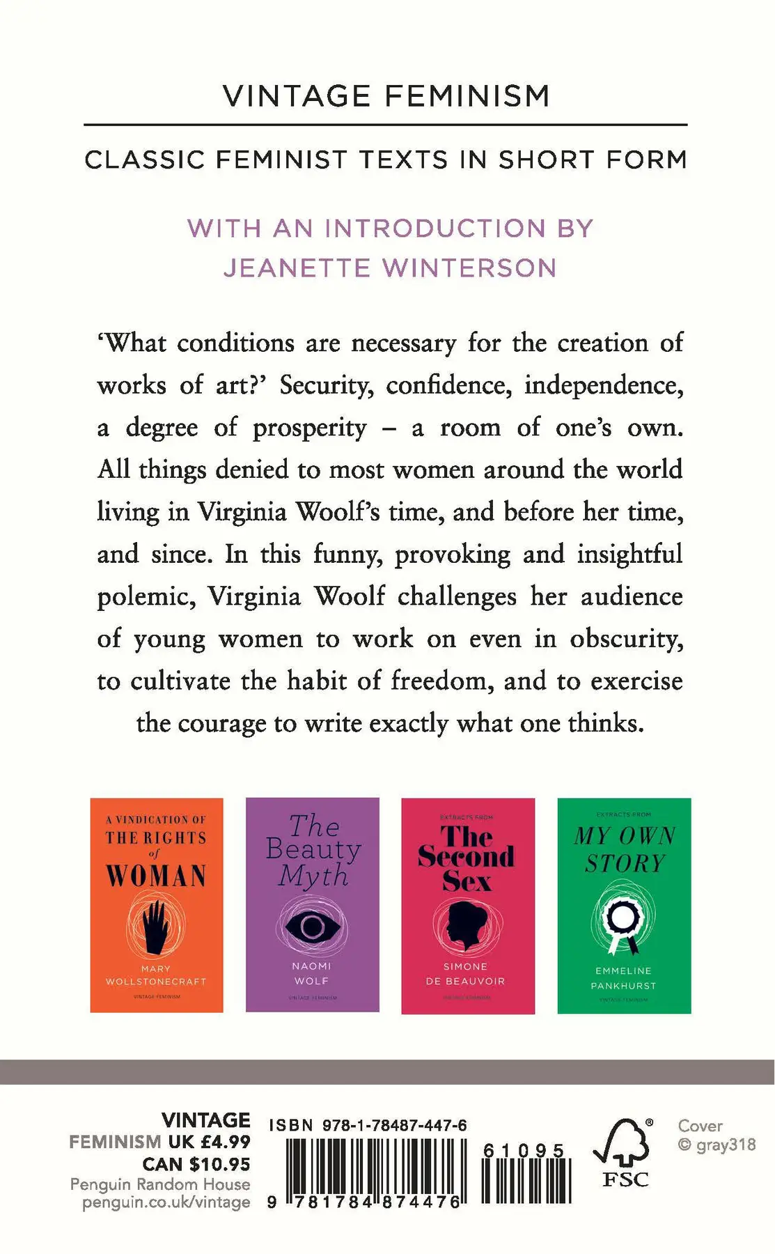 A Room of One’s Own (Vintage Feminism Short Edition) - Virginia Woolf 2