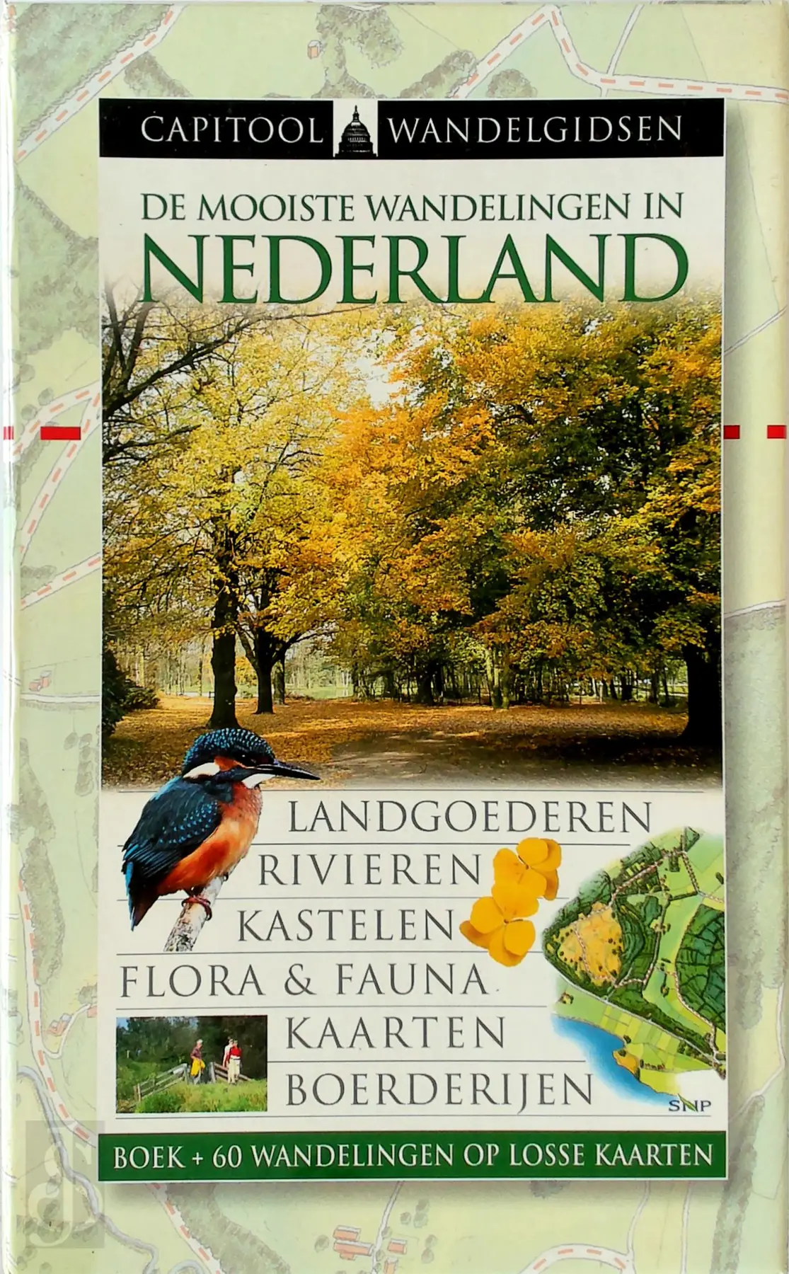 De mooiste wandelingen in Nederland [box met boek en kaarten] - Manuel Dekkers, Marian Kingma 1