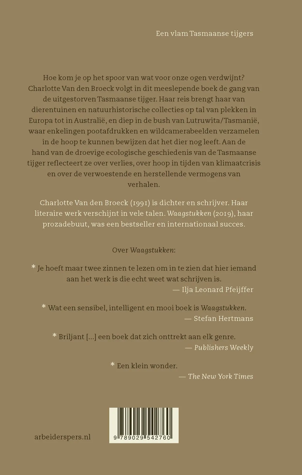 Een vlam Tasmaanse tijgers - Charlotte Van den Broeck 2