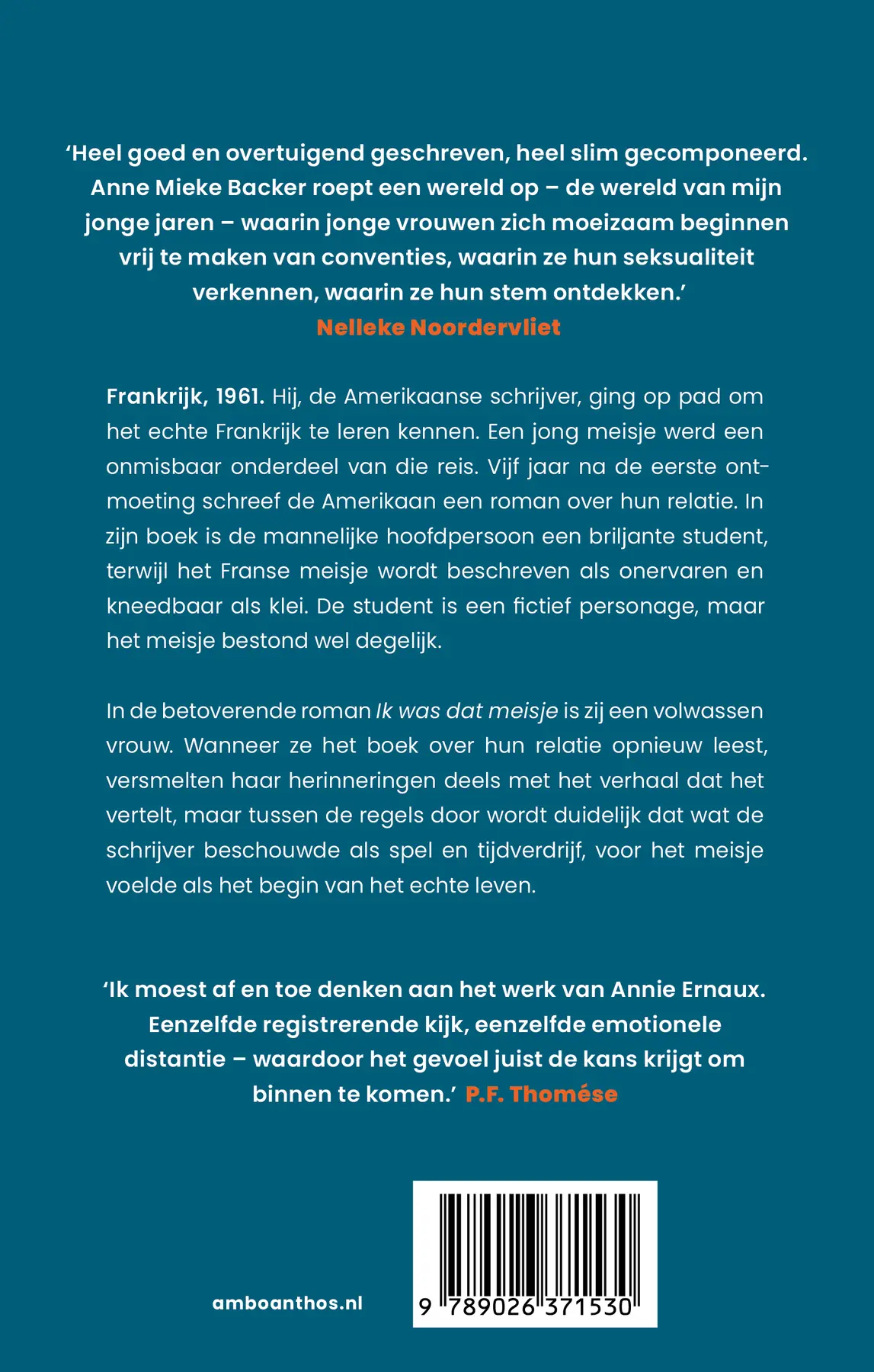 Ik was dat meisje - Anne Mieke Backer 2