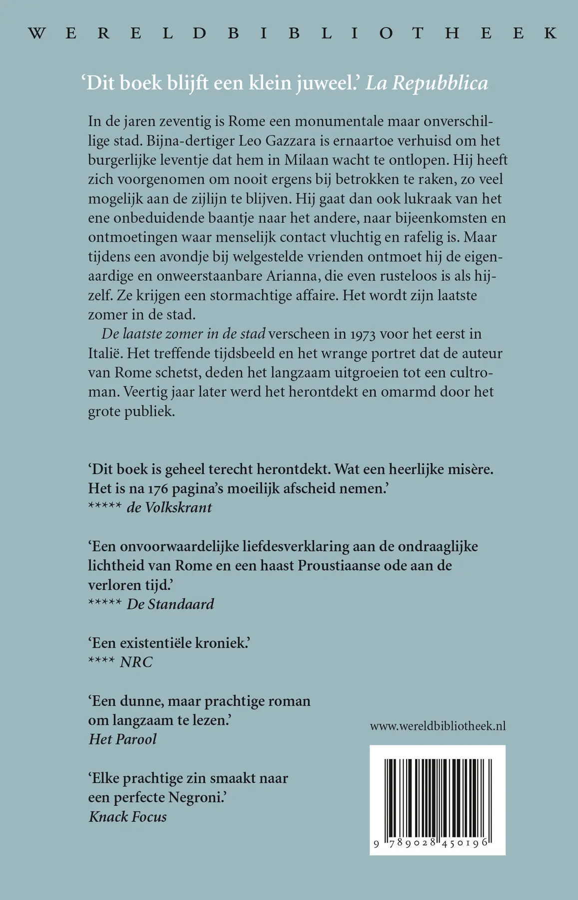 De laatste zomer in de stad - Gianfranco Calligarich 2