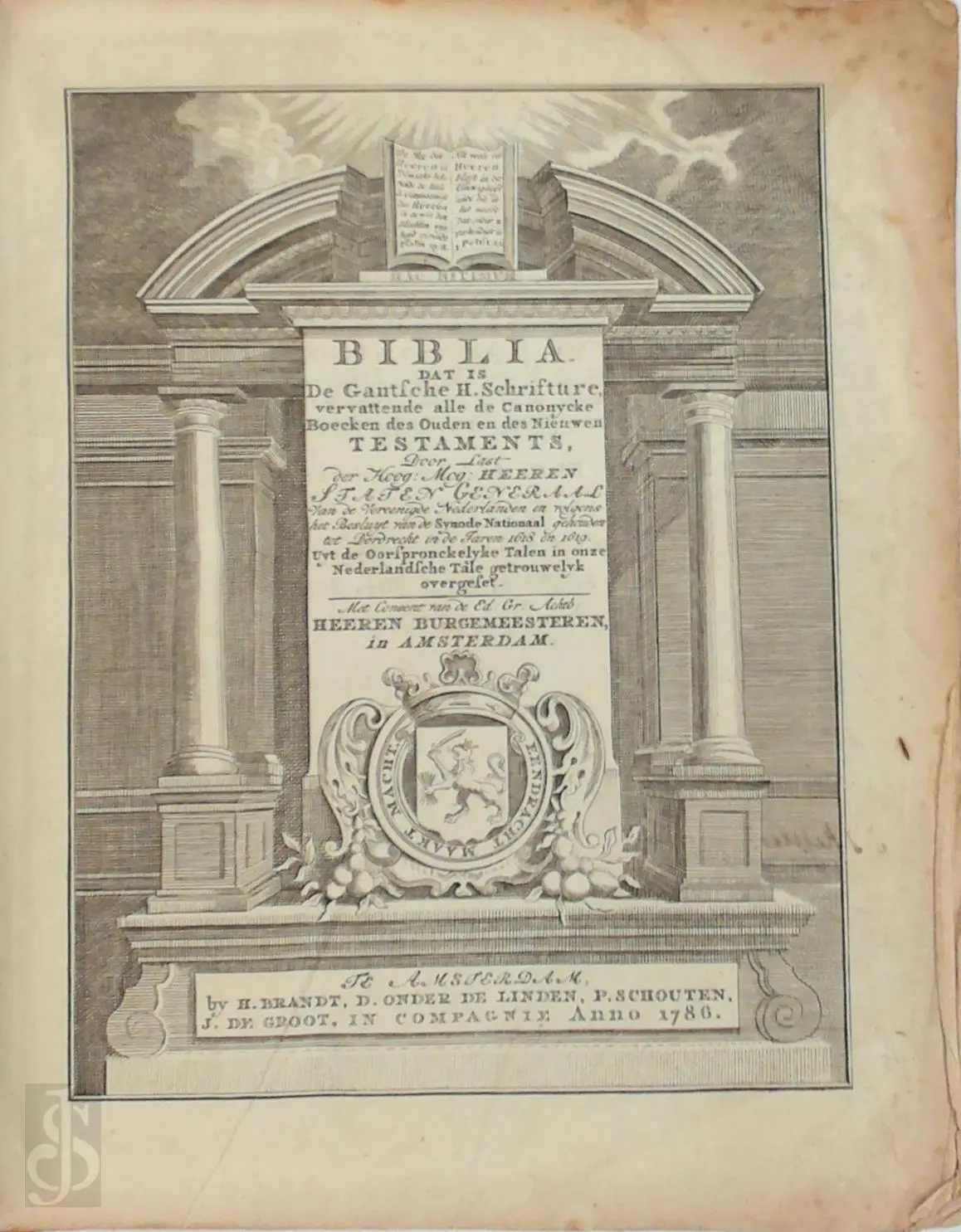Biblia, dat is De Gantsche H. Schrifture , vervattende alle de Canonycke Boecken des Ouden en des Nieuwen Testaments [etc.] - Unknown 1