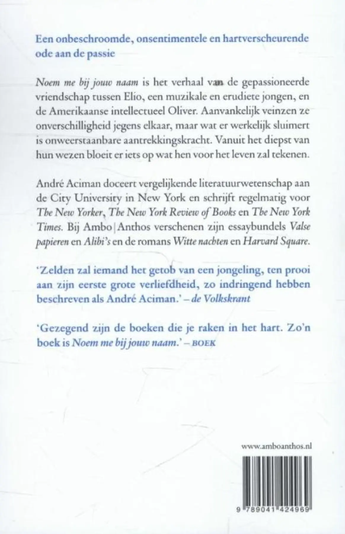 Noem me bij jouw naam - filmeditie - Andre Aciman 2