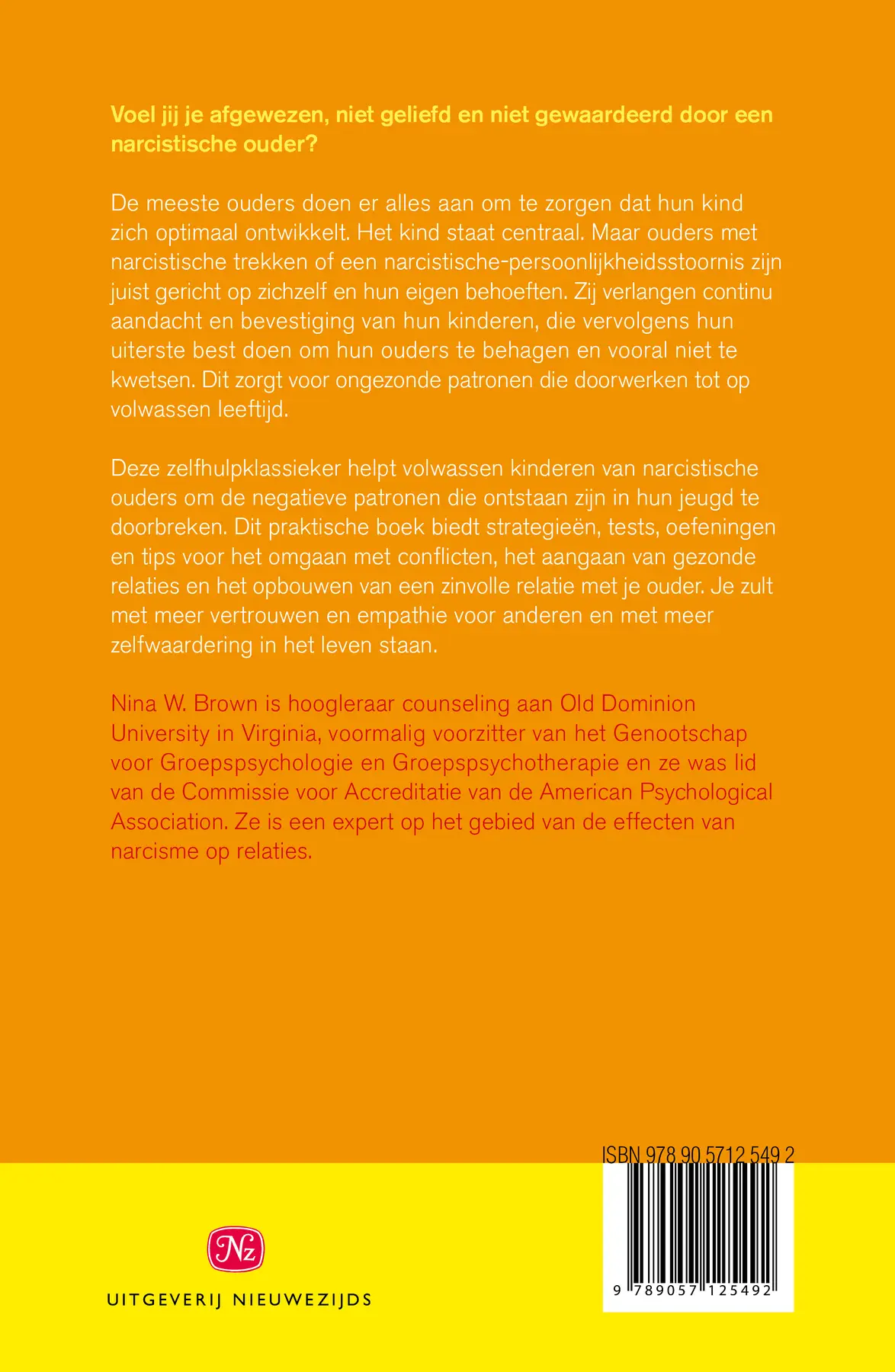 Leven met een narcistische ouder - Nina W. Brown 2