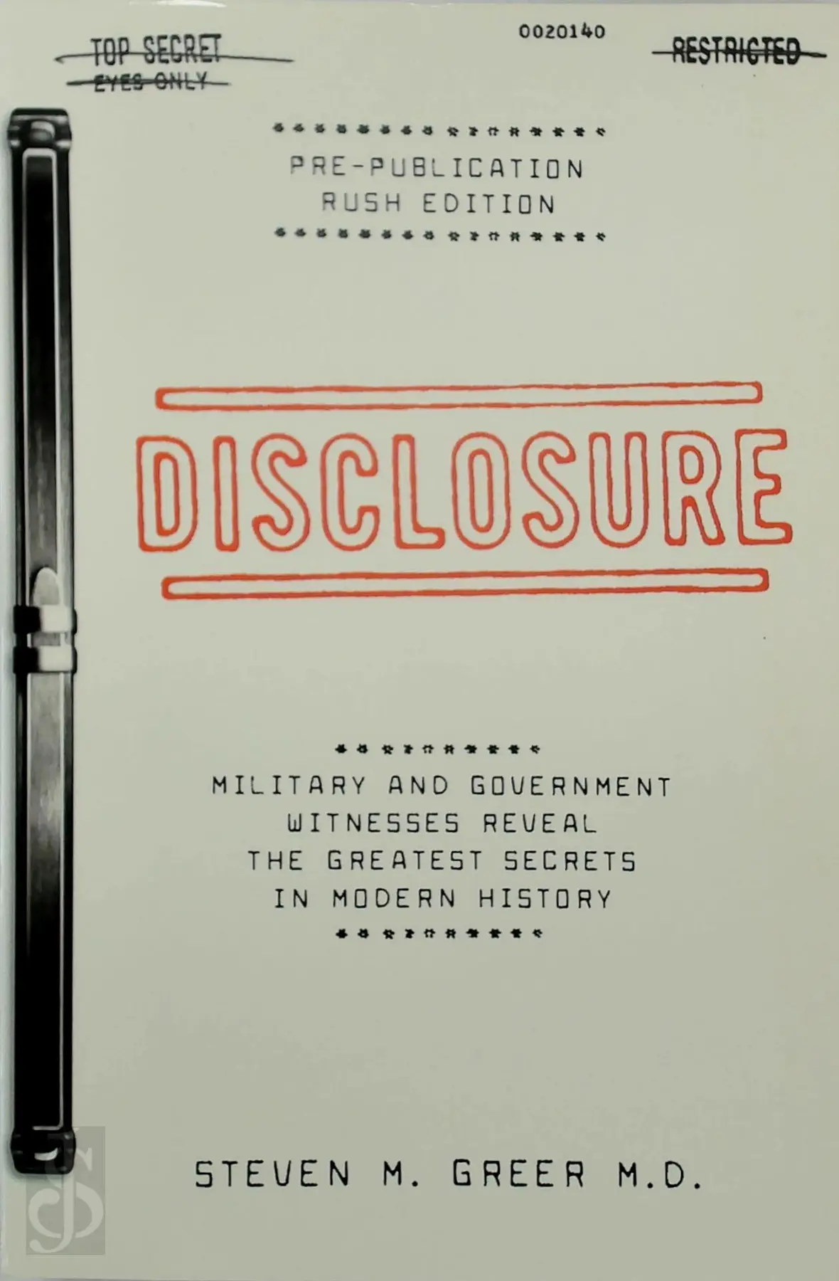 Disclosure - Steven M. Greer 1