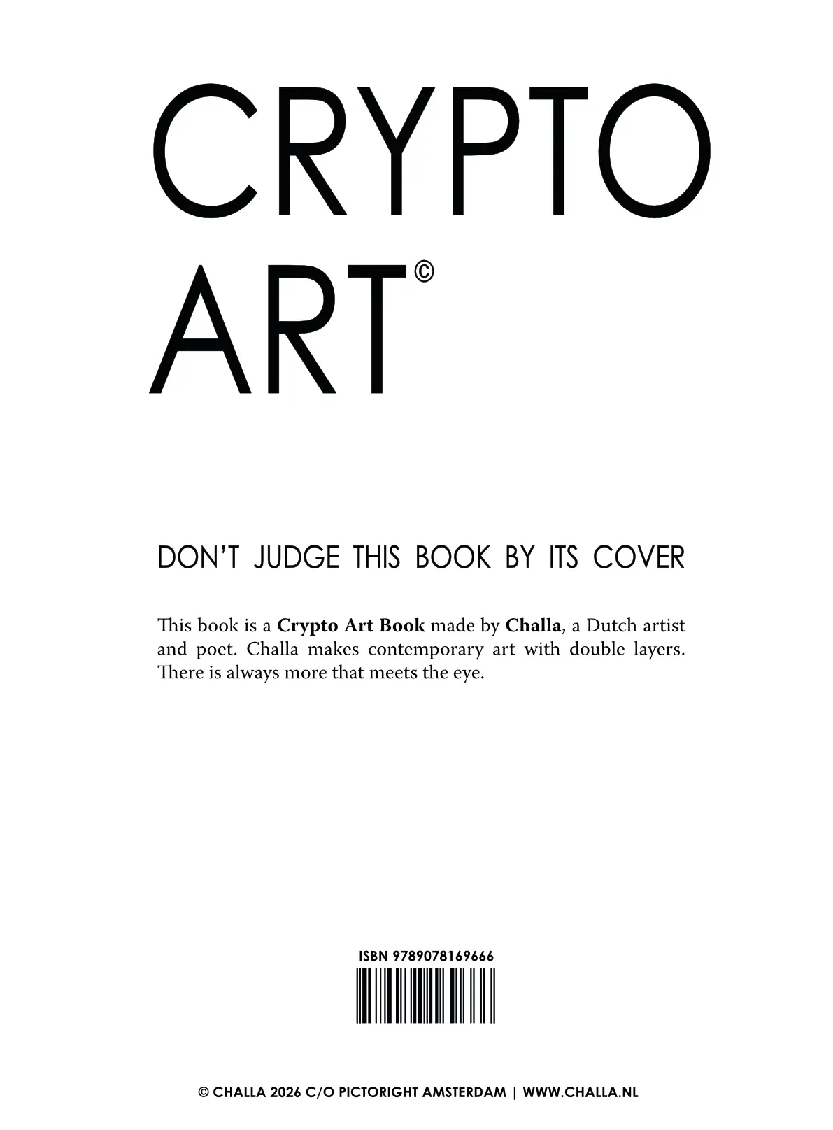 Crypto Art - Berend-Jan Challa - (ISBN: 9789078169666) | De Slegte