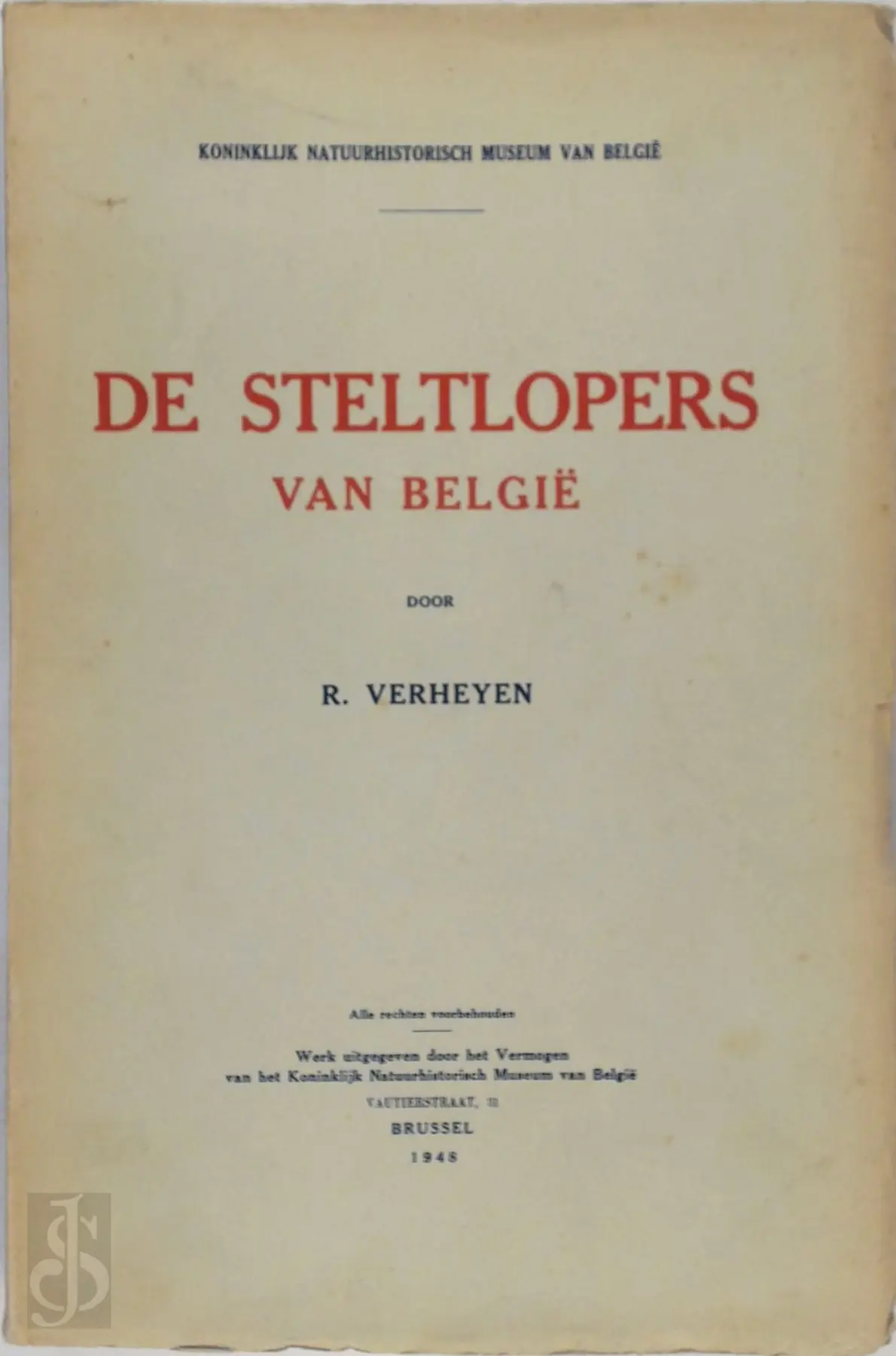 De steltlopers van België - R. Verheyen 1