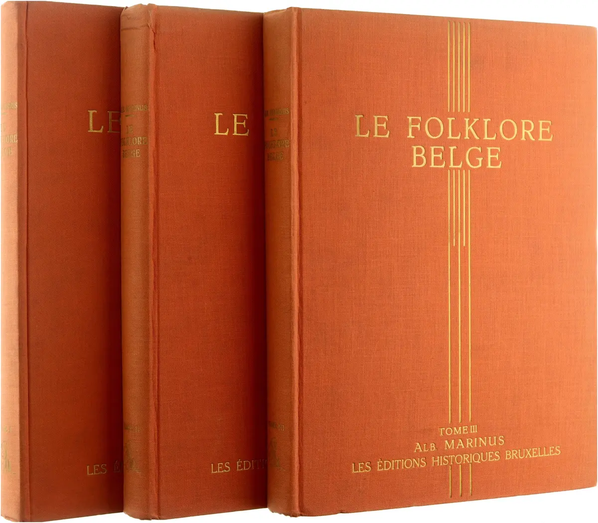 Le folklore Belge - 3 tomes - Albert Marinus 1