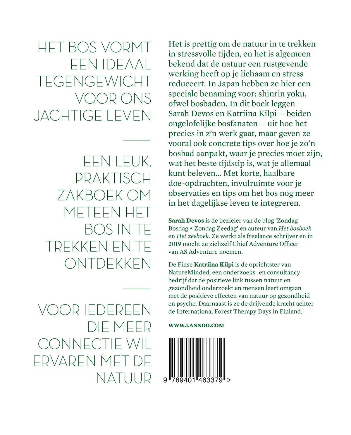 Zakboek voor het bosbaden - Katriina Kilpi, Sarah Devos 2