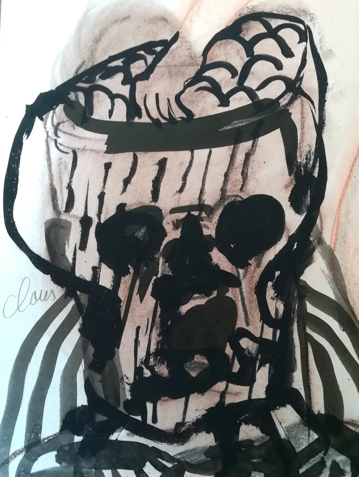 Hugo Claus - [vrouw / pierrot / doodshoofd] - CLAUS, Hugo 2