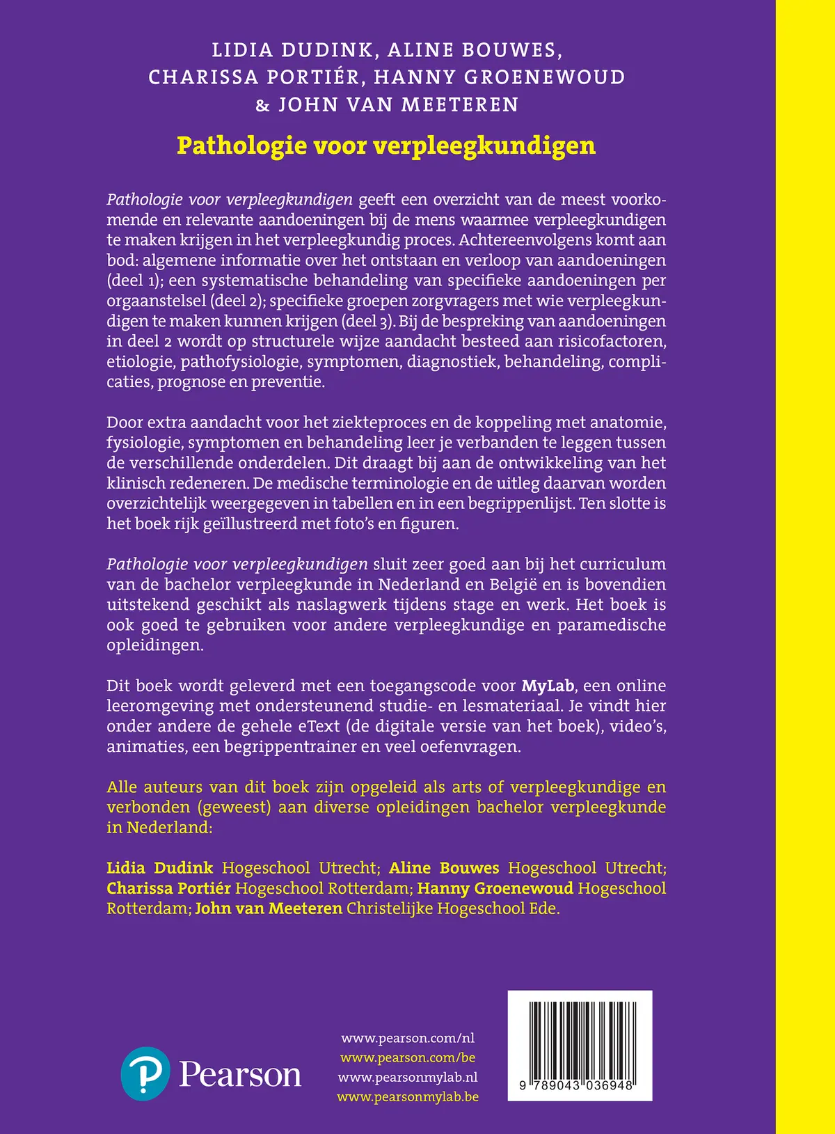 Pathologie voor verpleegkundigen - Lidia Dudink, Aline Bouwes, Hanny Groenewoud, John van Meeteren, Charissa Portier 2