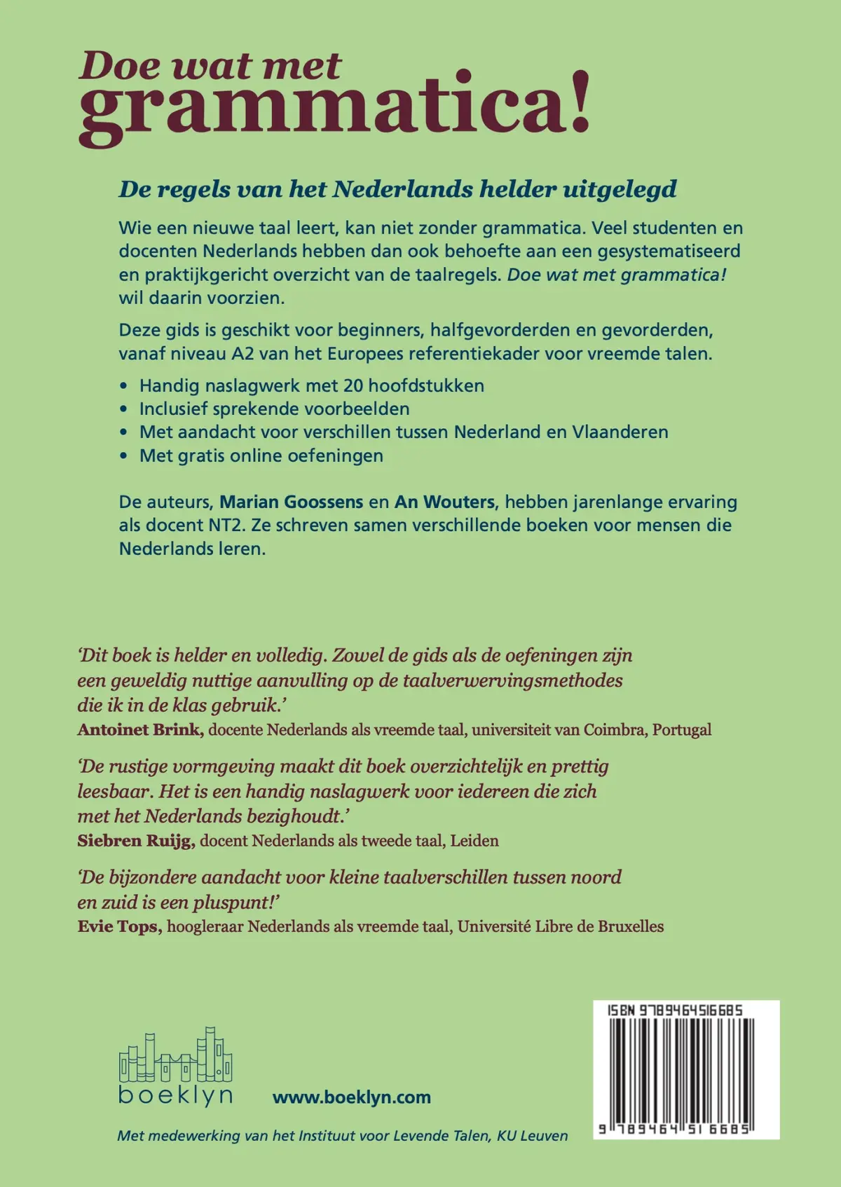 Doe wat met grammatica! - Marian Goossens, An Wouters 2