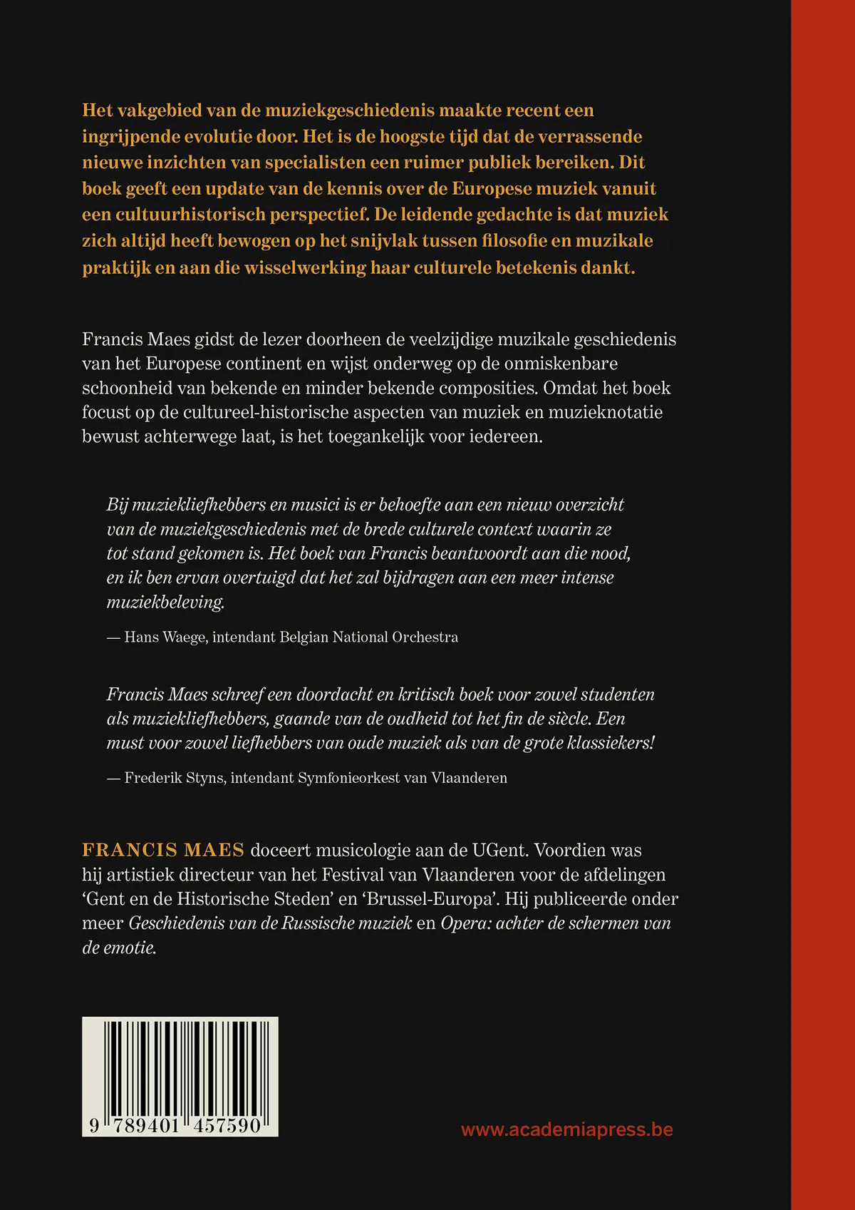 Een geschiedenis van de Europese muziek tot 1900 - Francis Maes 2