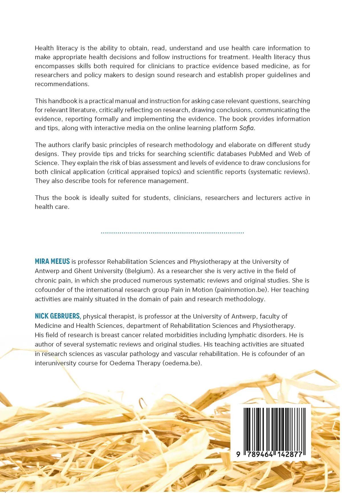 Health Science Literacy - Mira Meeus, Nick Gebruers 2