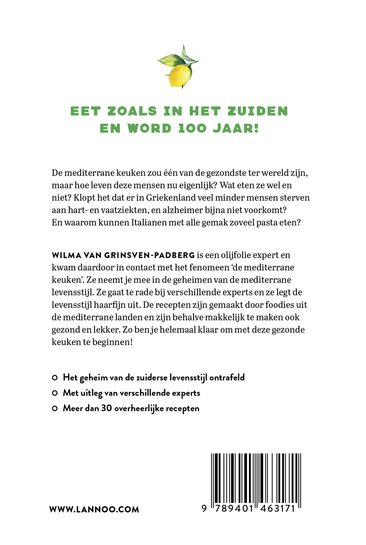 Het mediterrane dieet - Wilma Van Grinsven-Padberg 2