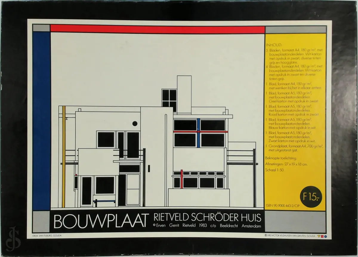 Bouwplaat Rietveld Schröder Huis - Gerrit Thomas Rietveld, Victor Veldhuyzen van Zanten 1
