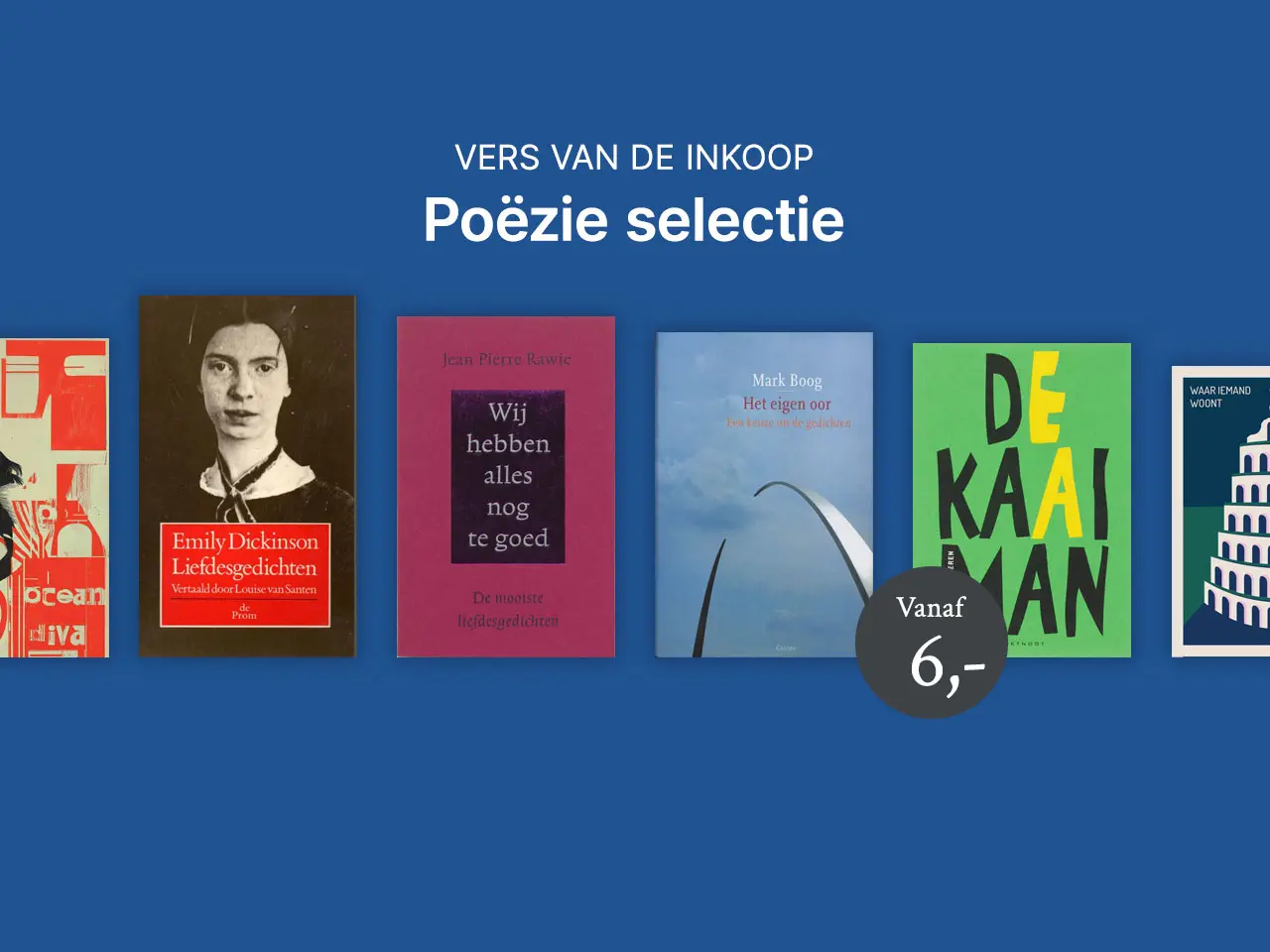 Vers van de inkoop Poëzie selectie