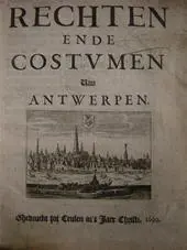 Rechten ende Costumen van Antwerpen - Unknown 1