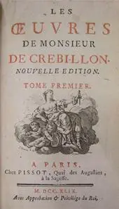 Les Oeuvres de Monsieur de Crebillon - Prosper Joylot de Crébillon 1