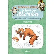 Schattige dieren - Tekenen in 10 stappen - Justine Lecouffe 1