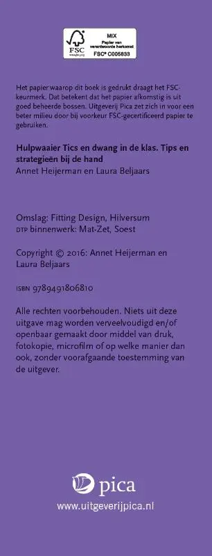 Tics en dwang in de klas - Laura Beljaars, Annet Heijerman 2