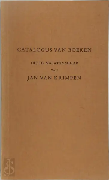 Catalogus van boeken uit de nalatenschap van Jan Krimpen - Jan van Krimpen