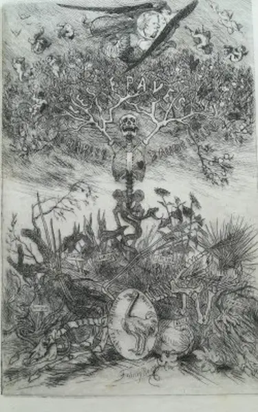 Les Epaves - Charles Baudelaire, Félicien Rops [Etching]