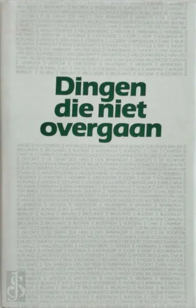 Dingen die niet overgaan - Hubert Van Herreweghen, Willy Spillebeen