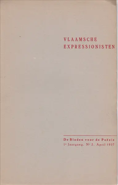 Vlaamsche expressionisten - Victor Josephus Brunclair, Gaston Burssens, E.a.
