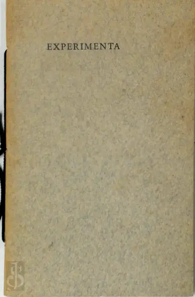 Experimenta [met gesigneerde opdracht] - Geerten Gossaert