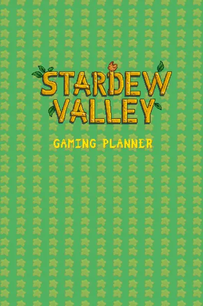 Stardew Valley Gaming Planner and Checklist - Yellowroom Studios
