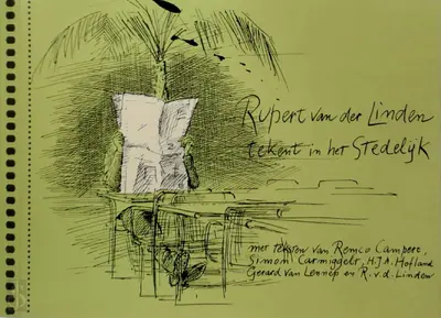 Rupert van der Linden tekent in het Stedelijk - Hendrik Driessen, Adriaan Jacob Petersen, Stedelijk Museum (Amsterdam)