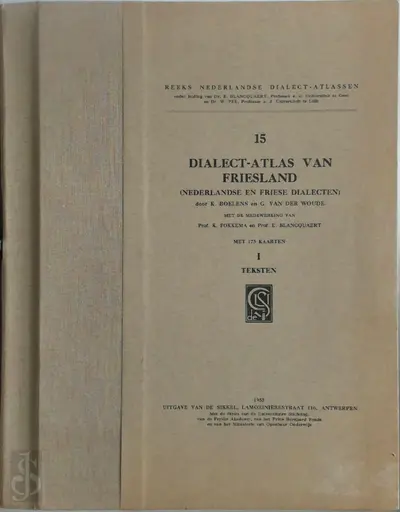 Dialect-atlas van Friesland (Nederlandse en Friese dialecten) [2 volumes] - K. Boelens, G. van der Woude