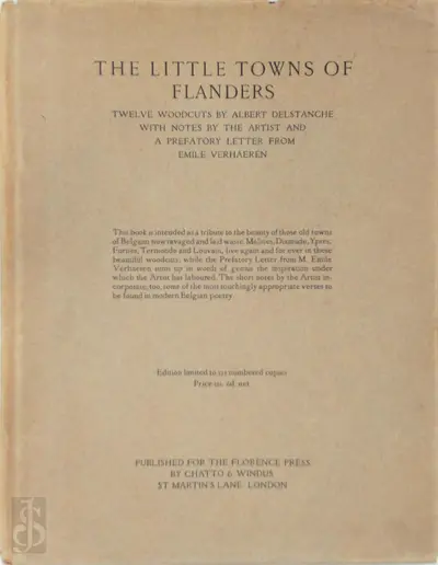 The Little Towns of Flanders - Albert Delstanche, Emile Verhaeren