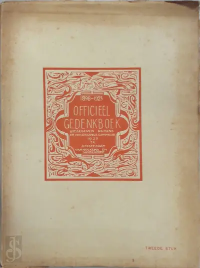 1898-1923 officieel gedenkboek twwede stuk - N/a