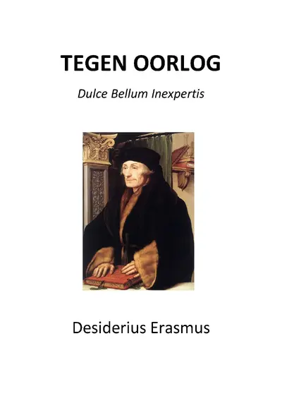 Tegen Oorlog - Desiderius Erasmus