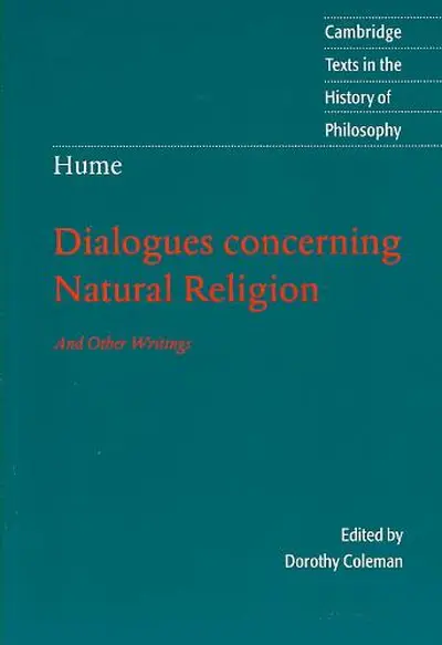 Hume - Dialogues Concerning Natural Religion - Dorothy Coleman