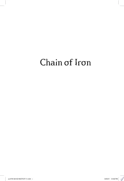 Chain of Iron - Cassandra Clare