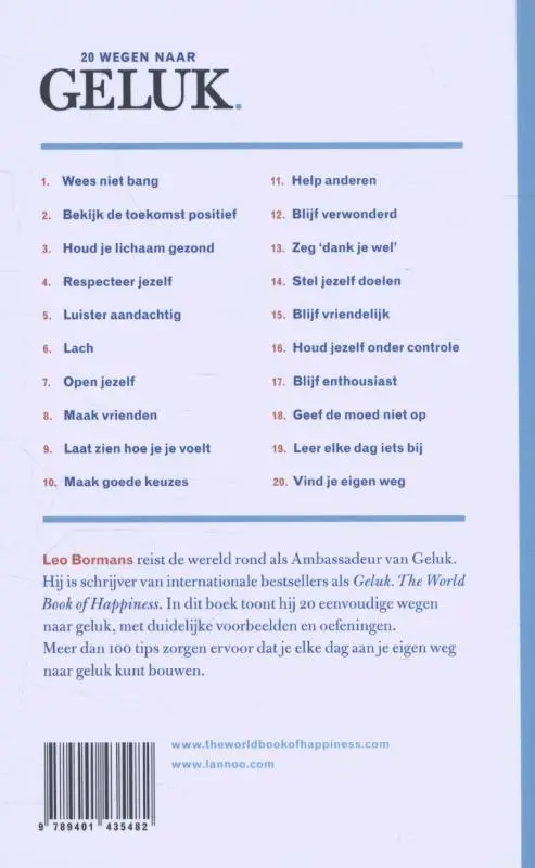 20 wegen naar geluk - Leo Bormans 2