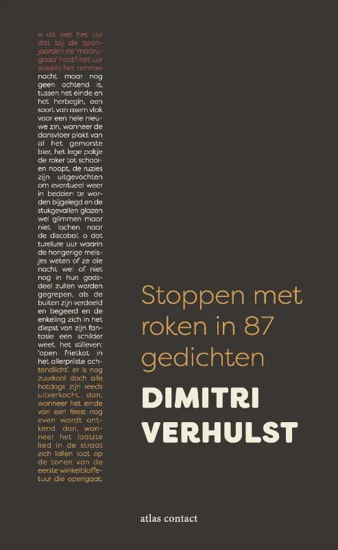 Stoppen met roken in 87 gedichten - Dimitri Verhulst 1