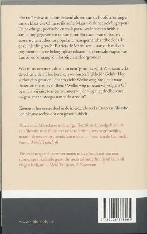 Taoisme - Patricia de Martelaere 2