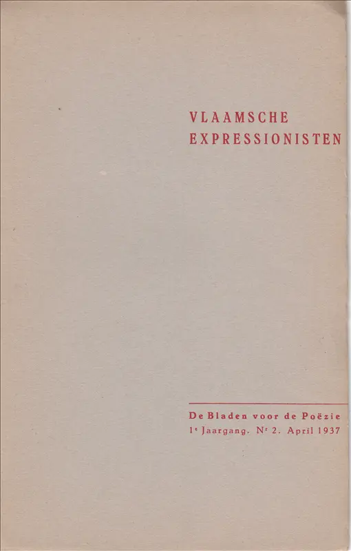 Vlaamsche expressionisten - Victor Josephus Brunclair, Gaston Burssens, E.a. 1
